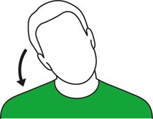 Hand tilting to the left