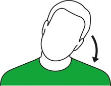 Hand tilting to the right