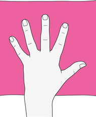 Hand open before finger strengthening