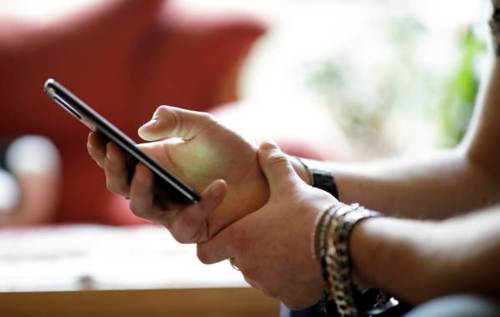 Man holding a phone