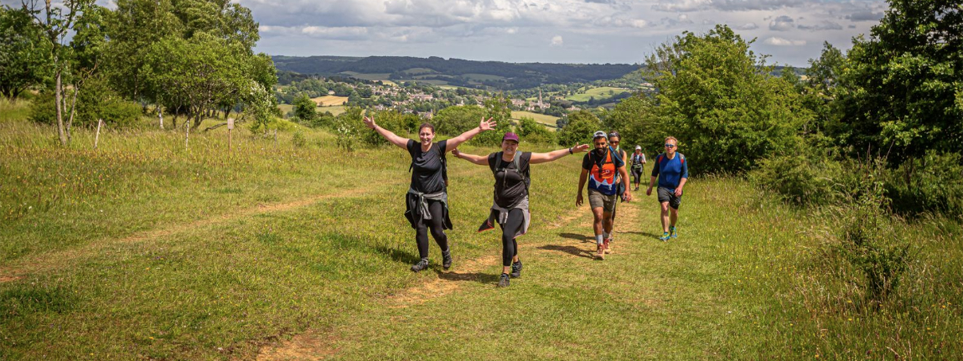 Challengers on the Shropshire Hills Trek