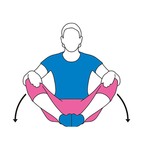 Knee Lift Hip Rotation Sitting