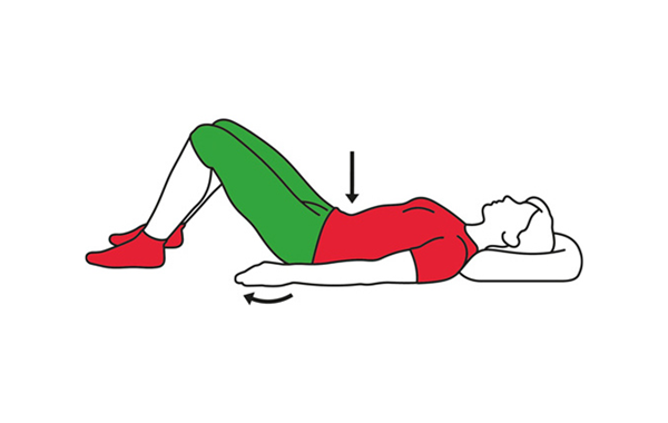 Pelvic tilt  exercise for back pain