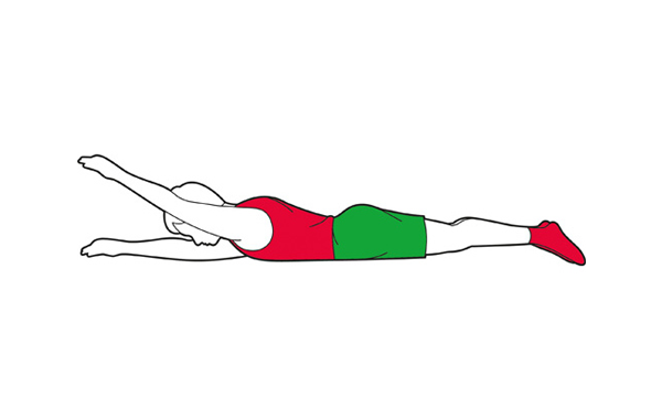 Arm raises back exercise