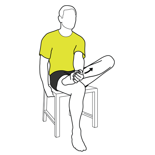 Sitting Plantar Fascia Stretch