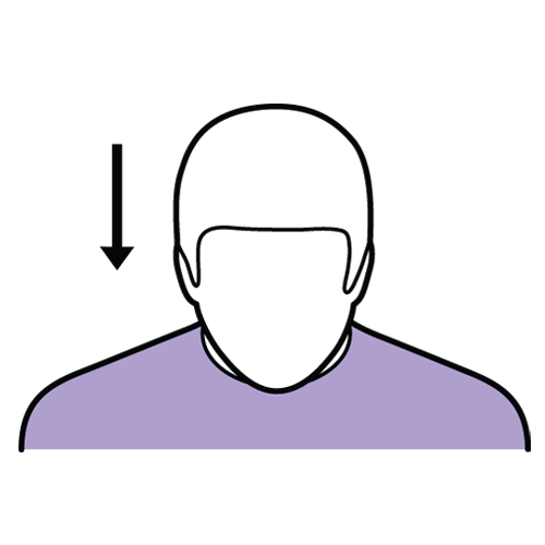Head Tilt Forward Chin to Chest Neck Stretch