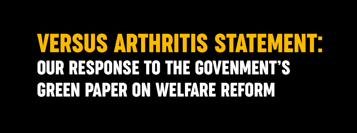 Our response to the Government's Green Paper On Welfare Reform Banner