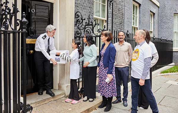 Arthritis UK Open Letter Hand-in to No 10
