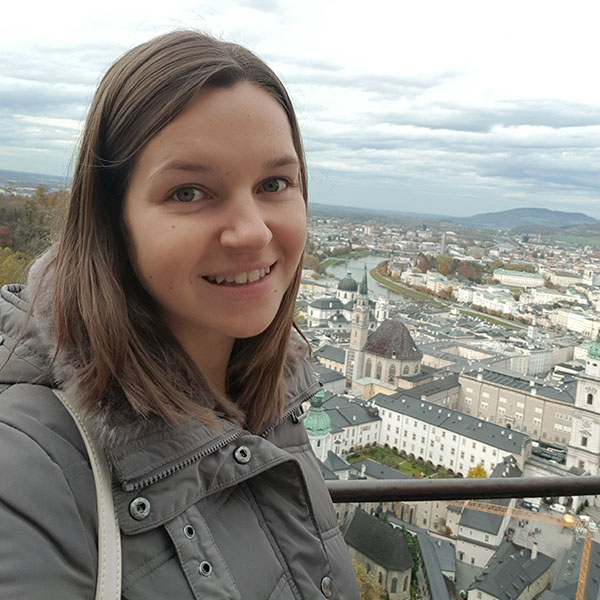 Bethan Looking Over A Town