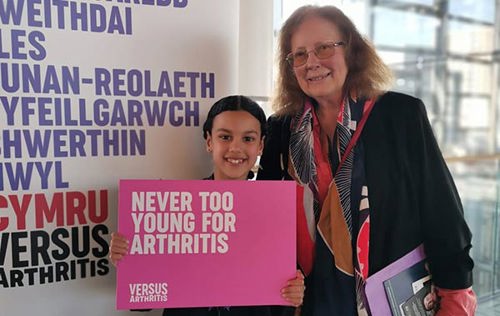 Imaani campaigning at the SENEDD