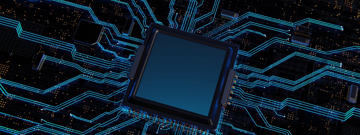 Illustration of a microchip