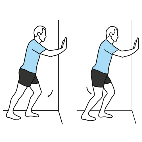 Plantar Fascia Wall Push Stretch