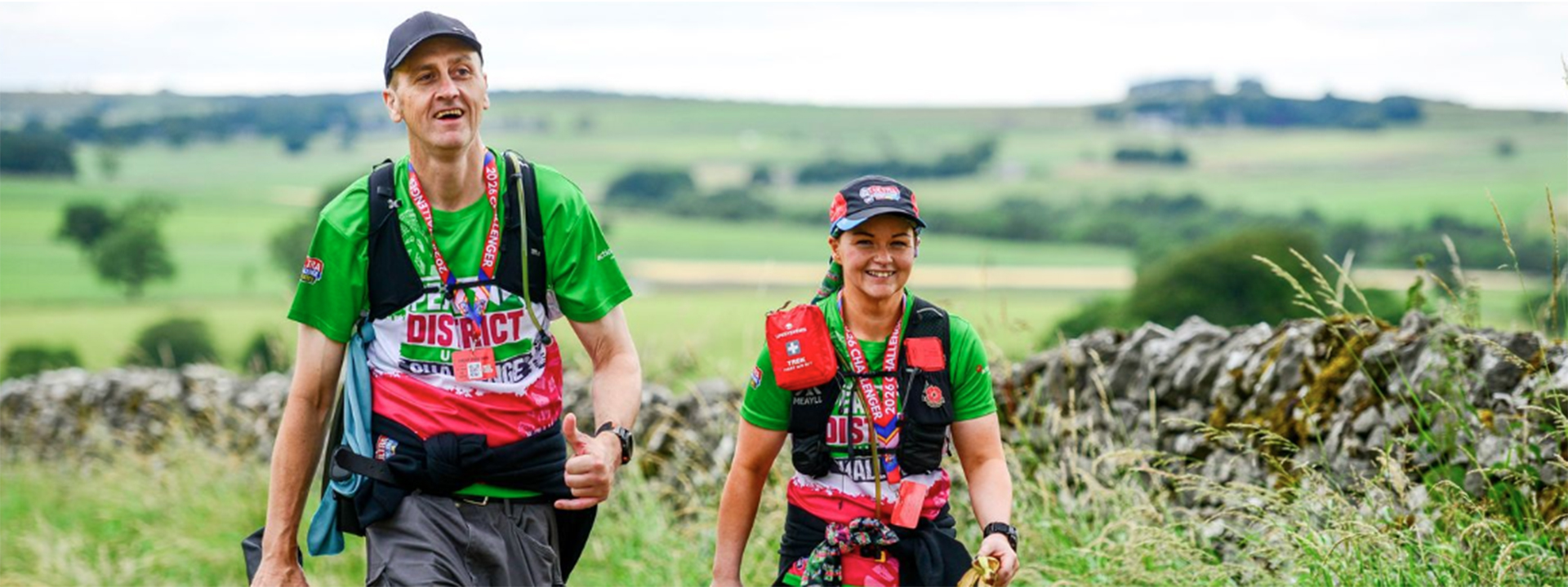 Challengers on the Peak District Trek