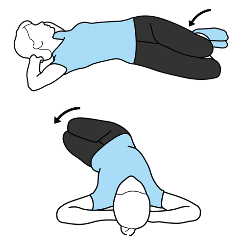 Knee Rolls Back Stretch