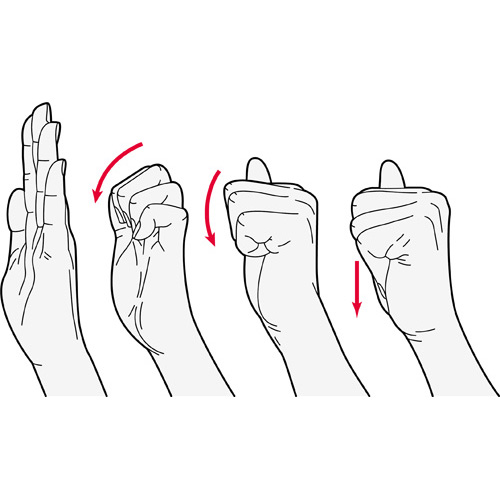 Finger Tendon Glide Stretch