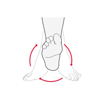 Person performing ankle rotation