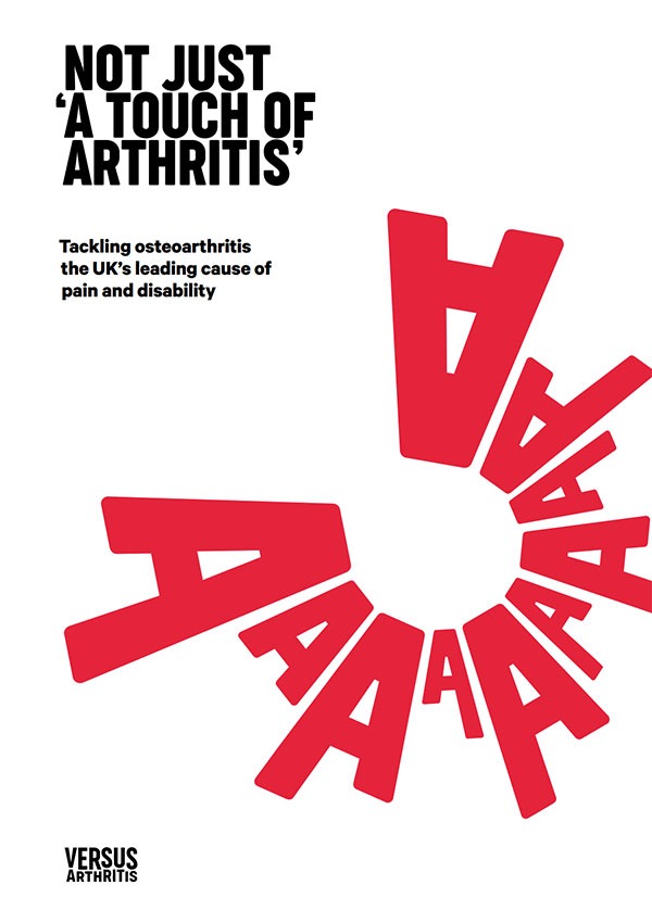 Cover page for the Not Just a 'Touch of Arthritis' report