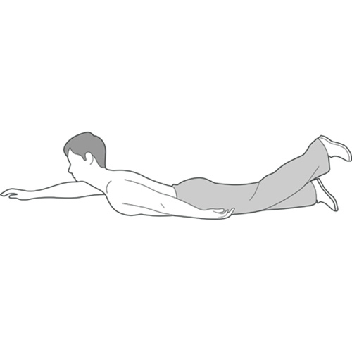 Laying On Front Arm Leg